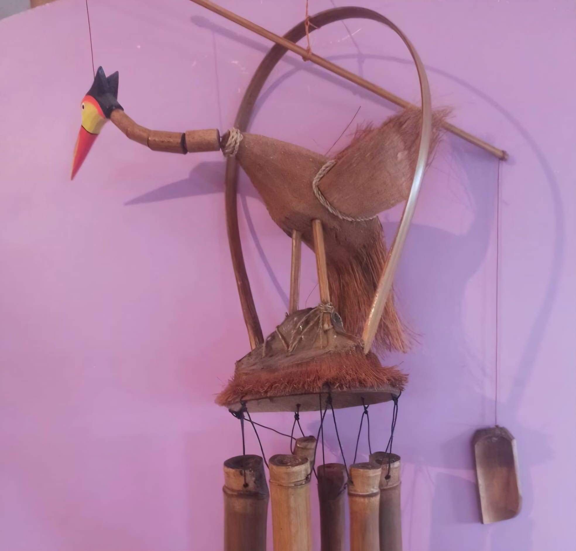 Wind Chime Moving Bird
